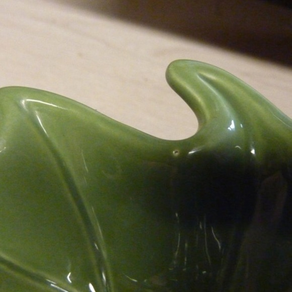 SALE Ceramic Leaf Candy Relish Dish, Thanksgiving, Tea Light Candles, New - Picture 2 of 8